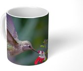 Mok - Kolibrie - Bloem - Rood - 350 ML - Beker
