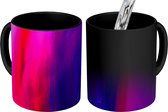 Magische Mok - Foto op Warmte Mok - Roze en blauwe kleurstoffen in vloeistof - 350 ML