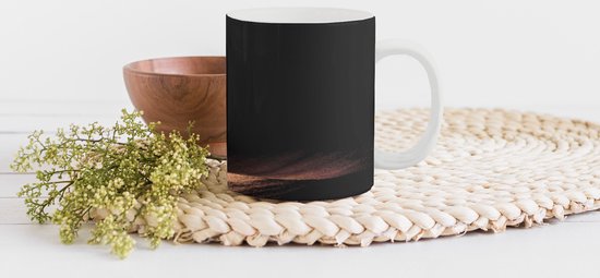 Mug - Un sapin de Noël illuminé la nuit - 350 ML - Tasse - Cadeau de Noël - Cadeaux de Noël - Cadeau de Noël Homme - Cadeau de Noël Femme