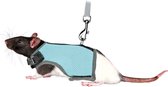 Trixie Softtuig Met Riem Voor Ratten BLAUW 12-18X120 CM