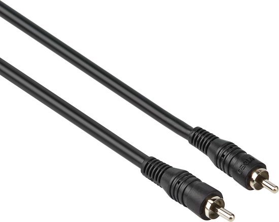 Tulp kabel - Analoog/ digitaal - Dubbel afgeschermd - 5 meter - Zwart - Allteq