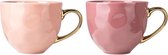 Urban kopjes met gouden oor roze - set 2 stuks - Groot