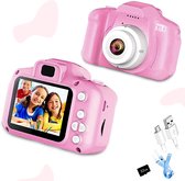 Digitale Kindercamera Fototoestel Voor Kinderen Kinderfototoestel - Vlog Camera Voor Kinderen - Kindercamera Voor Kinderen - Kerst Cadeautjes - Videofunctie - Incl. 32GB SD Card