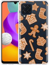 Hoesje Geschikt voor Samsung Galaxy M22 Christmas Cookies