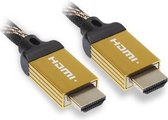 APM HDMI 2.0 Ultra HD 4K Ethernet-kabel - Mannelijk / Mannelijk - Tweekleurige nylon metalen stekker - 1.8m