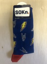 SOKn. trendy sokken "Bliksem" maat 40-46  (Ook leuk om kado te geven !)