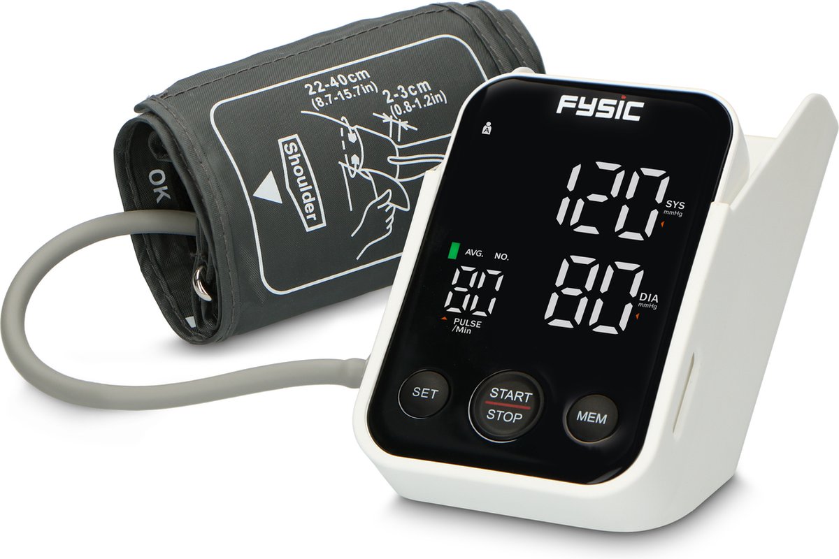 Fysic FB160 - Bloeddrukmeter bovenarm met HD display