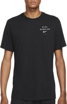 Nike Dri-FIT Run Division Shirt Sportshirt - Maat L  - Mannen - zwart
