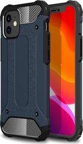 Mobiq - Rugged Armor Case iPhone 12 Mini 5.4 inch | Blauw