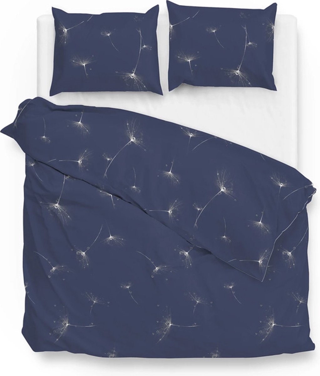 Zo! Home Wertz Dekbedovertrek - Lits-jumeaux - 260x200/220 cm - Blue Blauw