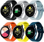 Smartwatch Bandjes 20mm - 6 pack - Geschikt voor Samsung Galaxy Watch 4 Classic, Watch 3 41mm, Active 2
