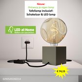 LEDatHOME – Tafellamp | Creatie door KLANT | Inclusief LED lamp en snoerschakelaar. Stel ook je eigen lamp samen. Het kan en met 2 jaar garantie!