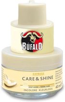 Bufalo Care & Shine Schoenpoets - pot met spons - 1 x 40 ml kleurloos