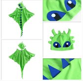 Halloween - Dinosaur Cape Kleding - Mantel Cap en masker - Halloween Grappige Cartoon Dress up - Dinosaurus Cape masker - Cosplay voor jongens meisjes – Unisex - 3-8 jaar - cadeau