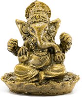 Ganesha Beeld Goudkleurig (6 cm)