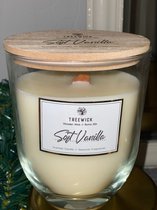 Treewick - Grote Geurkaars - Soft Vanilla -   12,5 x 16,5 cm - 50 branduren