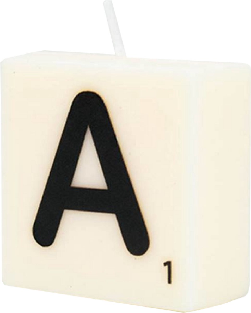 Paper dreams Letter Kaarsje - A Zwart wit