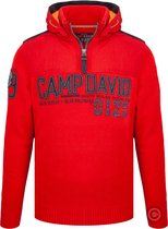 Camp David ® Pullover met afneembare capuchon Polar Ocean rood