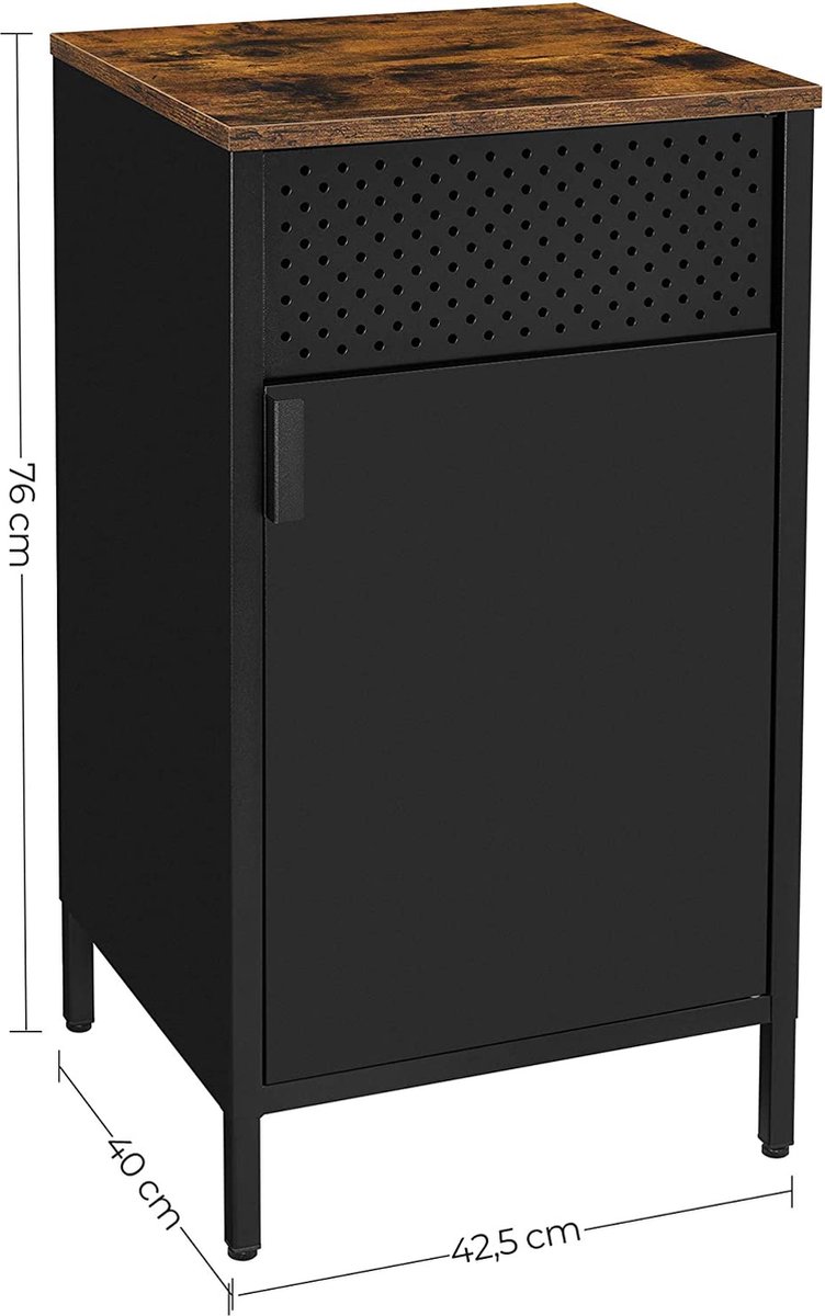 SONGMICS Meuble de Rangement, Meuble de Sol avec Porte, Buffet avec