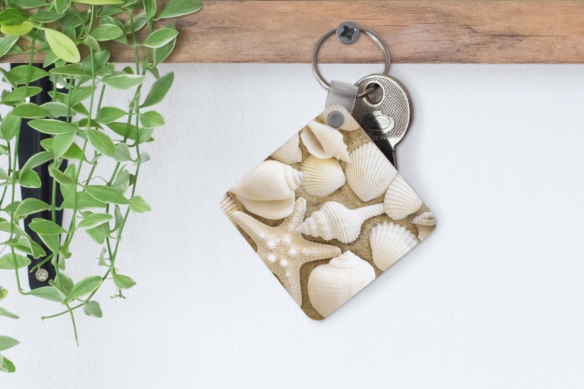 Porte-clés Coquillage Plat Argenté – Thème Plage Et Mer, Neuf Avec étiquettes