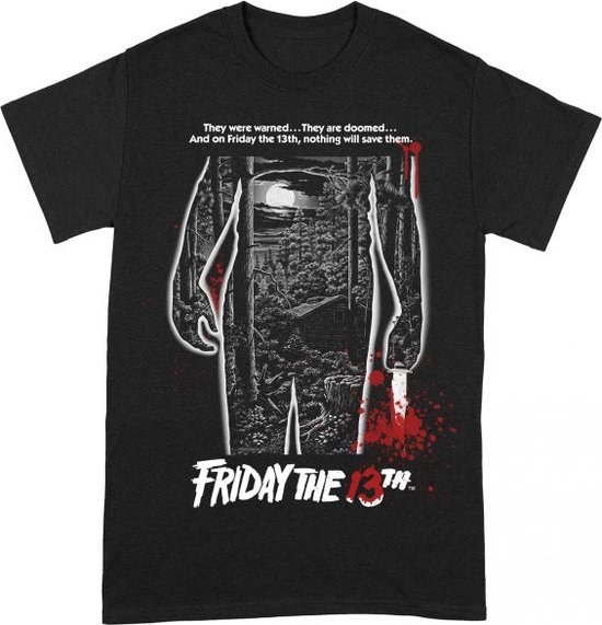 Friday The 13th Bloody Poster T-Shirt L
