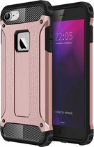 Mobiq Rugged Armor Case iPhone SE (2022 / 2020) | iPhone 8 | iPhone 7 | Stevige back cover | TPU en Polycarbonaat | Stoer ontwerp | Schokbestendig hoesje Apple iPhone SE (2022 / 20