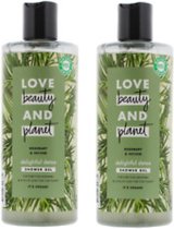 Love Beauty and Planet love beauty and planet rosemary & vetiver delightful detox showergel - 2 x 500 ml