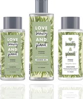 Love Beauty and Planet  - Delightful Detox Rosemary en Vetiver - Shampoo / Conditioner / Douchegel - Voordeelverpakking