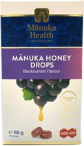 Manukahoning MGO 400+ druppels met zwarte bessen smaak en vitamine C Nieuw-Zeeland 65g Manuka Health - Immuun Booster helpt tegen griep en verkoudheid