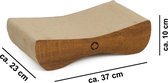 Canadiancat company krabplank kleine satellite walnoothoutstructuur / bruin 37x23x10 cm