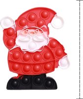 Kerst Pop It - Kerstman - Schoencadeautjes Sinterklaas - Fidget Toy - Pop It Fidget Toy - Rood Wit Santa