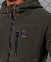 Superdry Polar Fleece Zip dark grey green