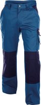 Dassy Boston Tweekleurige werkbroek met kniezakken 200426 (300 g/m2) - binnenbeenlengte Standaard (81-86 cm) - Zwart/Cementgrijs - 46