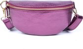 Jo schoudertas metallic- paars