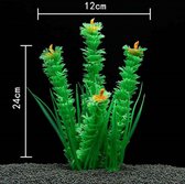 ✿BrenLux - Aquarium decoratie – Koraal groen - Kunstplant Aquarium 24cm - Planten voor aquarium –Aquariumdecoratie - Aquariumversiering - Benodigdheden aquarium – Kunstplant met zu