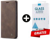 Hoesjes Centrum Telefoonhoesje - Book Case - Geschikt Voor Samsung Galaxy S21 - Bruin