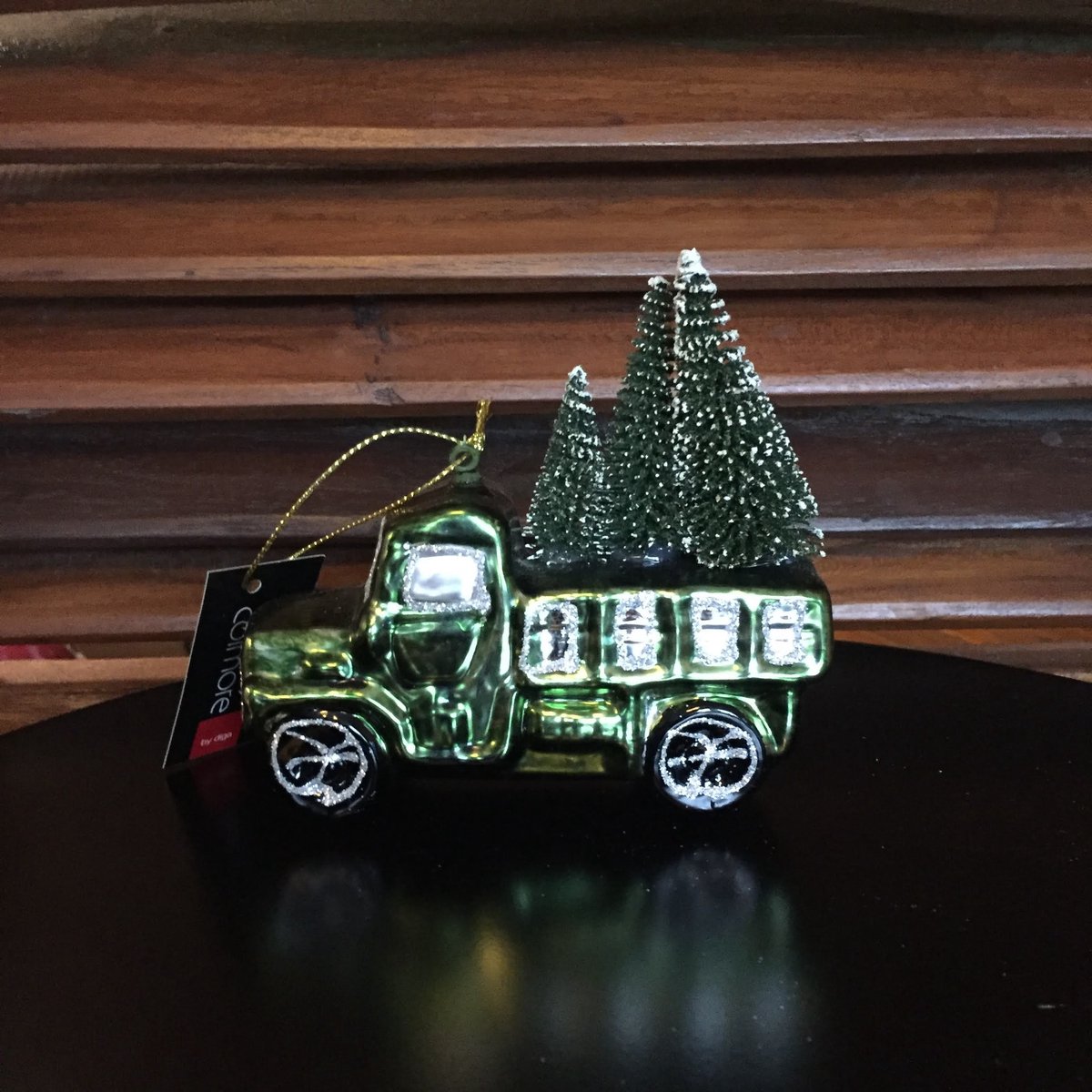 Diga Colmore kersthanger Auto groen - 2 stuks