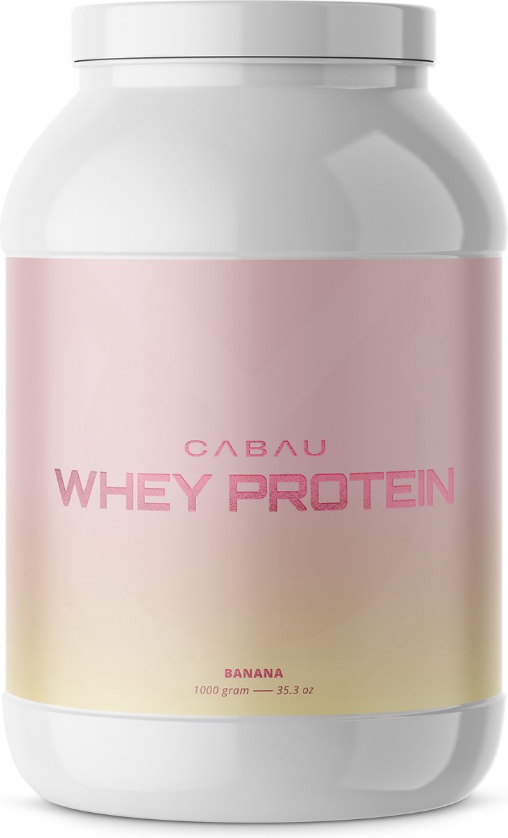 Cabau Lifestyle - Whey Protein Shake - Hoogwaardige Eiwitshake - Whey Banana - 33 shakes - Voor spierherstel & opbouw - Hoog in eiwitten - Heerlijk van smaak