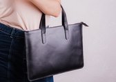 Alberenz leren laptoptas zwart - geschikt voor Macbook pro & air 13 inch 2010 tot 2020