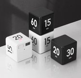 Kookwekker - Cube Timer -Digitale Kookwekker – Timer – Keukenwekker – Stopwatch – Leertimer- Fitnesstimer-sportimer-Rollover-timer-zwart- sinterklaas cadeautjes - kerst cadeau - LE