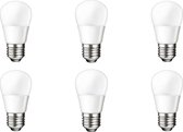 Greenways - Led Lampen - E27 - 5.5Watt (40w) -Kogel (vorm) - Warm wit licht - 2700K - 5.5W (vervangt 40w) -Grote fitting - Mat - Zuinig - Niet dimbaar - 6 STUK(S)