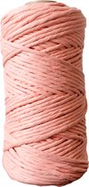 Macramé koord - Zalmroze - 5mm dik - 95 meter - 600 gram - Touw