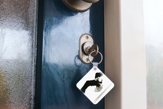 Porte-clés - Aigle - Vogel - Wit - Plastique
