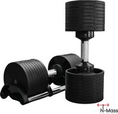Verstelbare Dumbbell 2 t/m 32 kg [2 STUKS] - Fitness gewichten - Stappen van 2KG