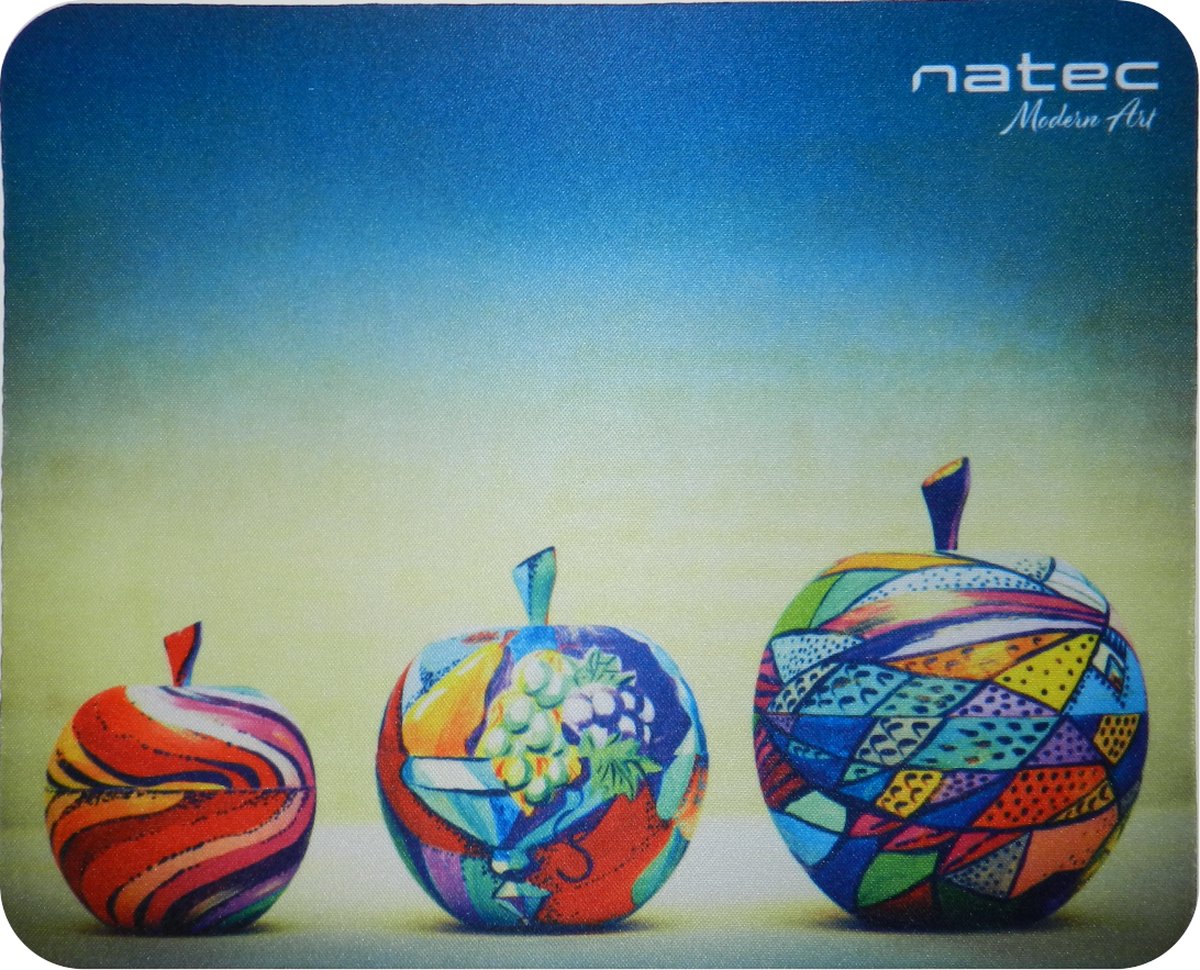 NATEC muismat Multi kleuren appels