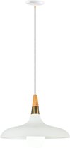 SK lighting 5021-1A - Hanglamp - 1x40W E27 - Ø:34 x H:120 cm - Wit