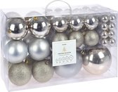 Kerstballen Set - Kerstbal - Kerst - Kerstversiering - 94 Verschillende Ballen - Champagne en Zilver