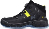 HKS Running Star RS 275 BOA S3 werkschoenen - veiligheidsschoenen - safety shoes - heren - hoog - stalen neus - zonder veters - antislip - ESD - lichtgewicht - Vegan - zwart/geel -