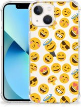 Hoesje met Tekst Geschikt voor iPhone13 mini Telefoonhoesje met doorzichtige rand Emoji