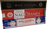DongDong - Wierookstokjes - Nag Champa set - 3 pakjes van 15 gram - geschenkverpakking